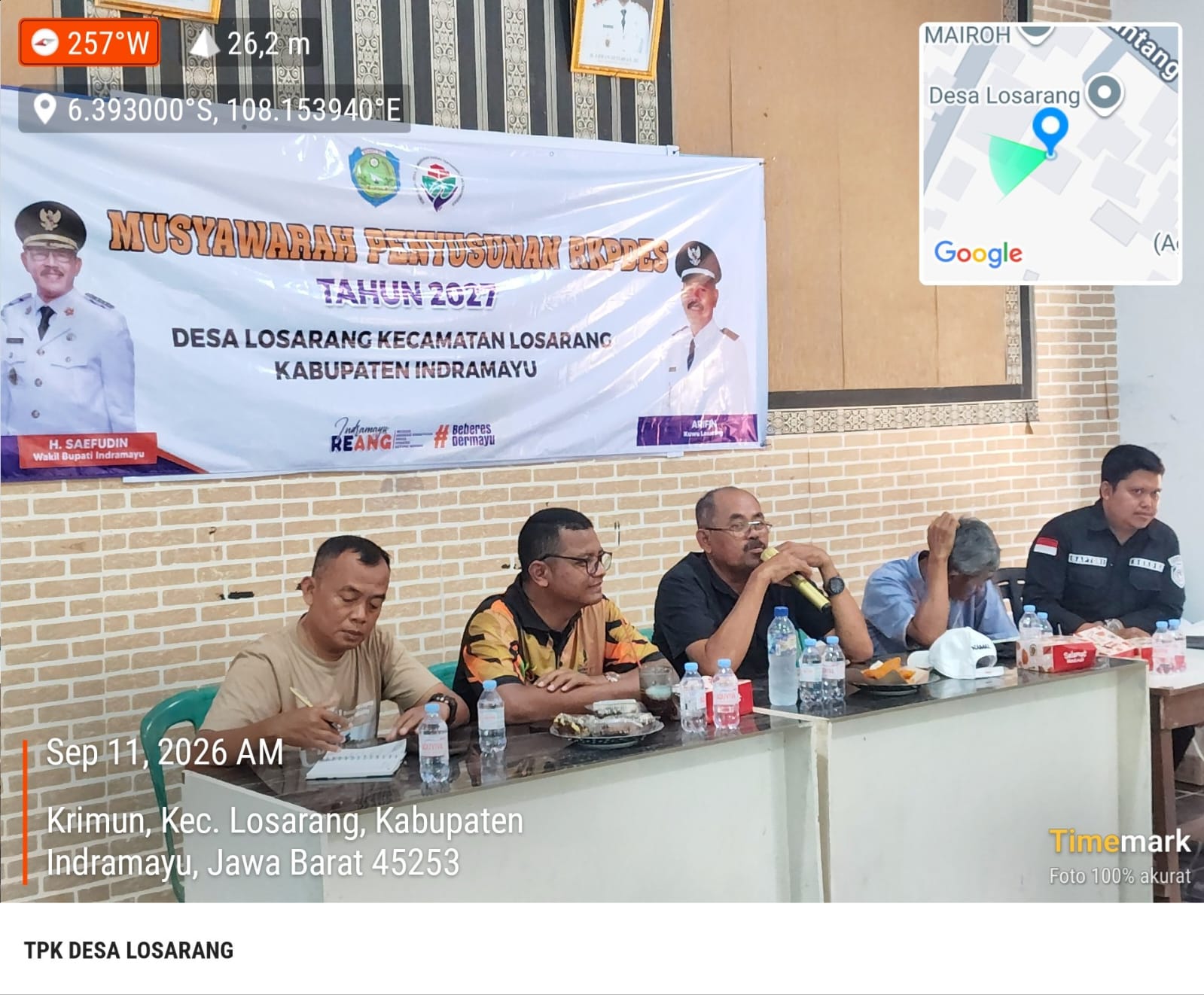 Musyawarah Musrenbangdes dan Penyusunan RKPDes Desa LosarangTahun 2027
